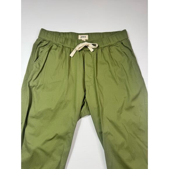Pact Daily Twill Pants Olivine Green Women’s Large Gorpcore Ethical Normcore - Picture 4 of 16